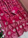 Rani Colour Jk 366 Viscose Silk Fabric Border Saree 